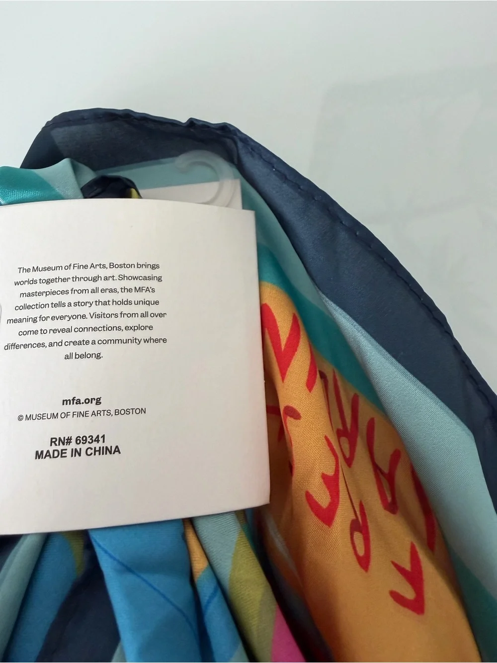 Blue Sardine tin fish Silk Scarf
